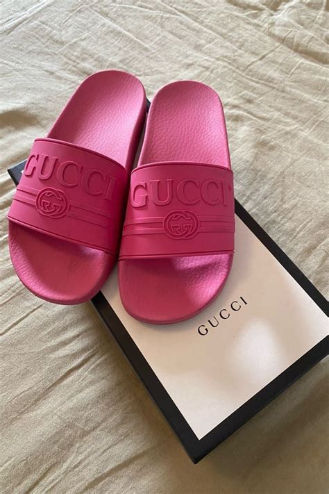 gucci pride shirt|hot pink gucci slides.